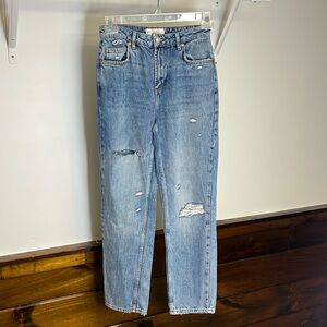 We The Free Straight Leg Distressed Jeans- 26